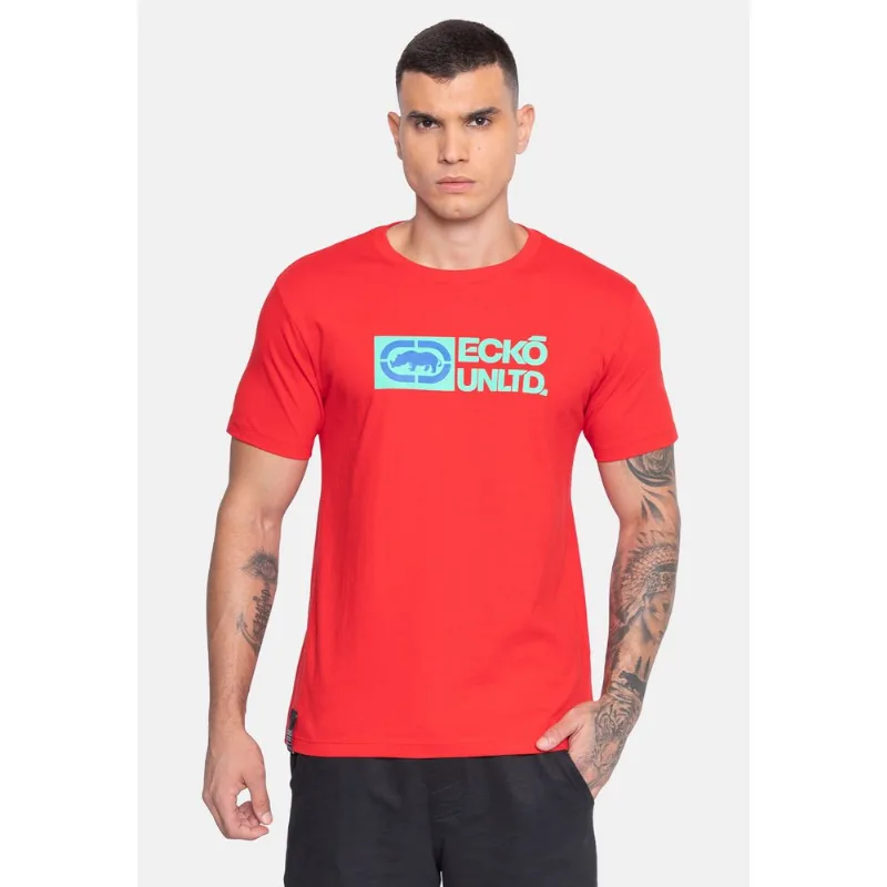 Camiseta Ecko Estampada Vermelha - P