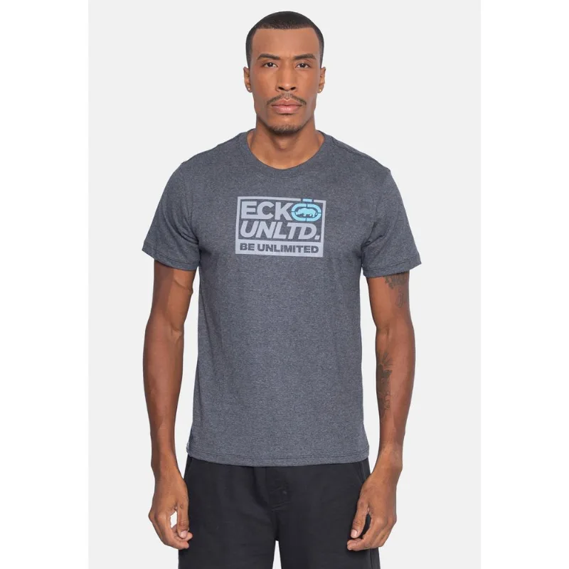 Camiseta Ecko Estampada Preta Mescla - M