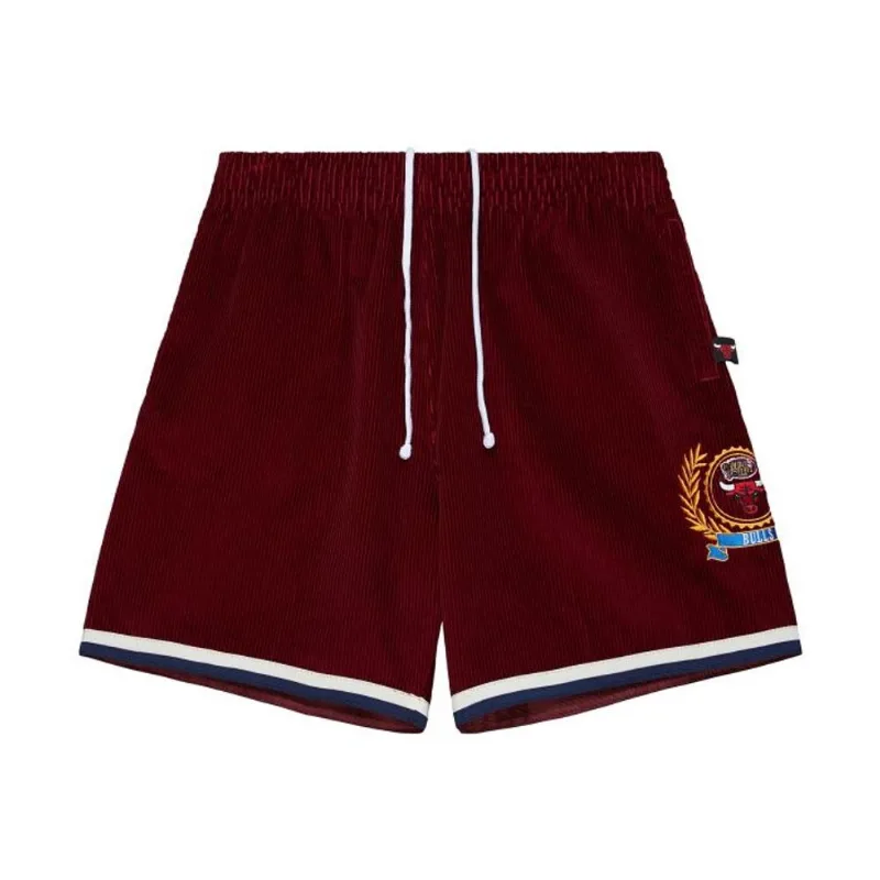 Shorts Mitchell & Ness Jersey Collegiate Fashion Chicago Bulls Vermelho - GG
