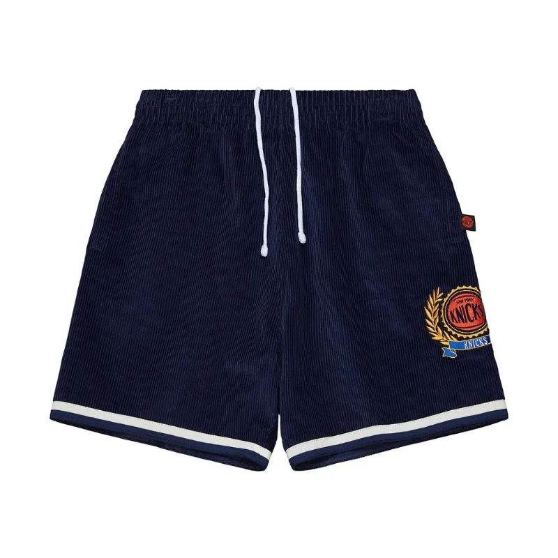 Shorts Mitchell & Ness Collegiate Fashion New York Knicks Azul Marinho - GG