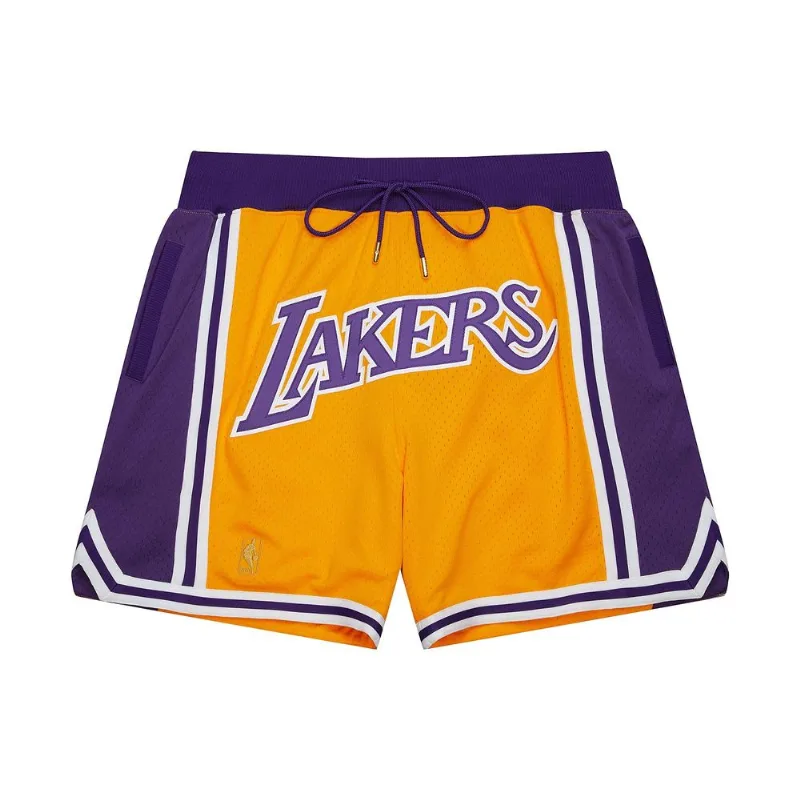 Shorts Mitchell & Ness Just Don 7 Inch Los Angeles Lakers Dourado - GG