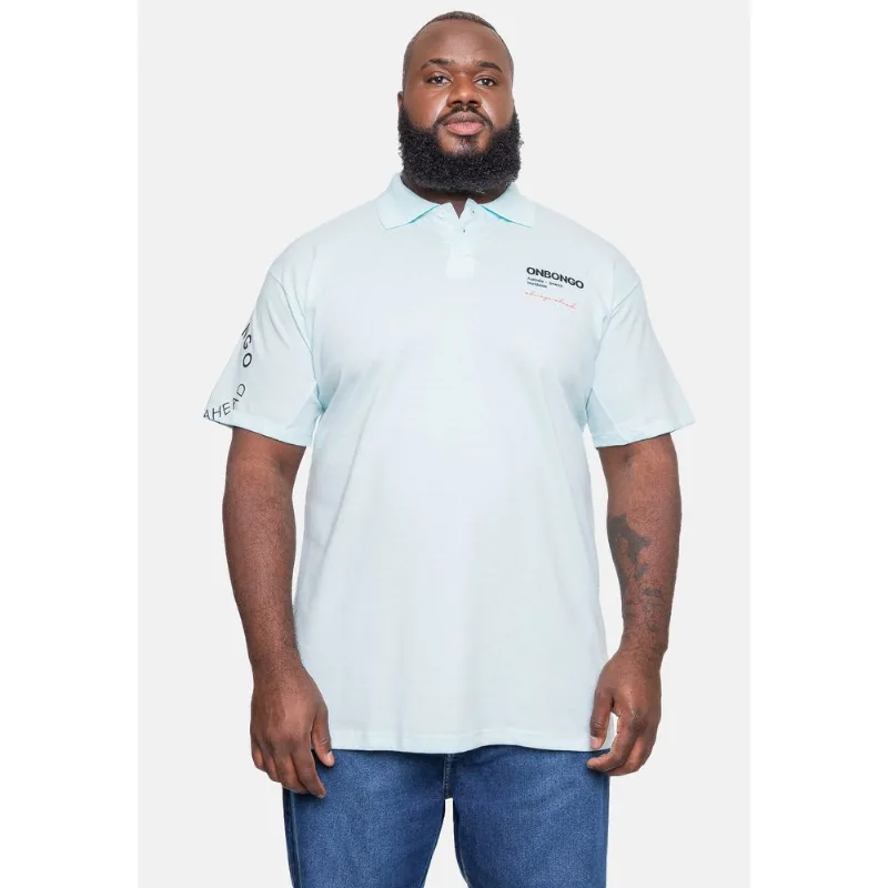 Camisa Polo Onbongo Piquet Plus Size Masculina Azul - Plus P