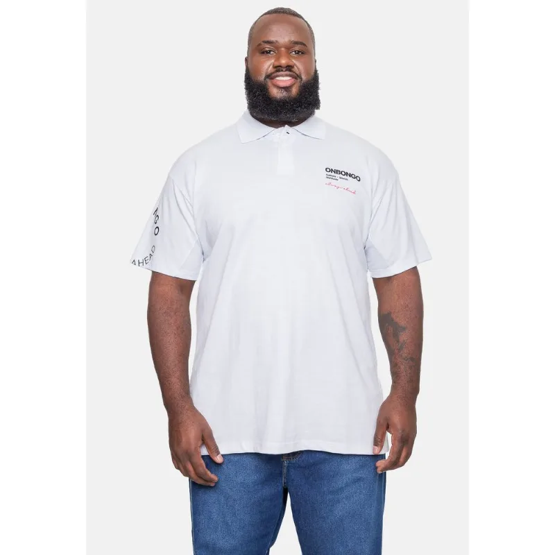 Camisa Polo Onbongo Piquet Plus Size Masculina Branca - Plus G