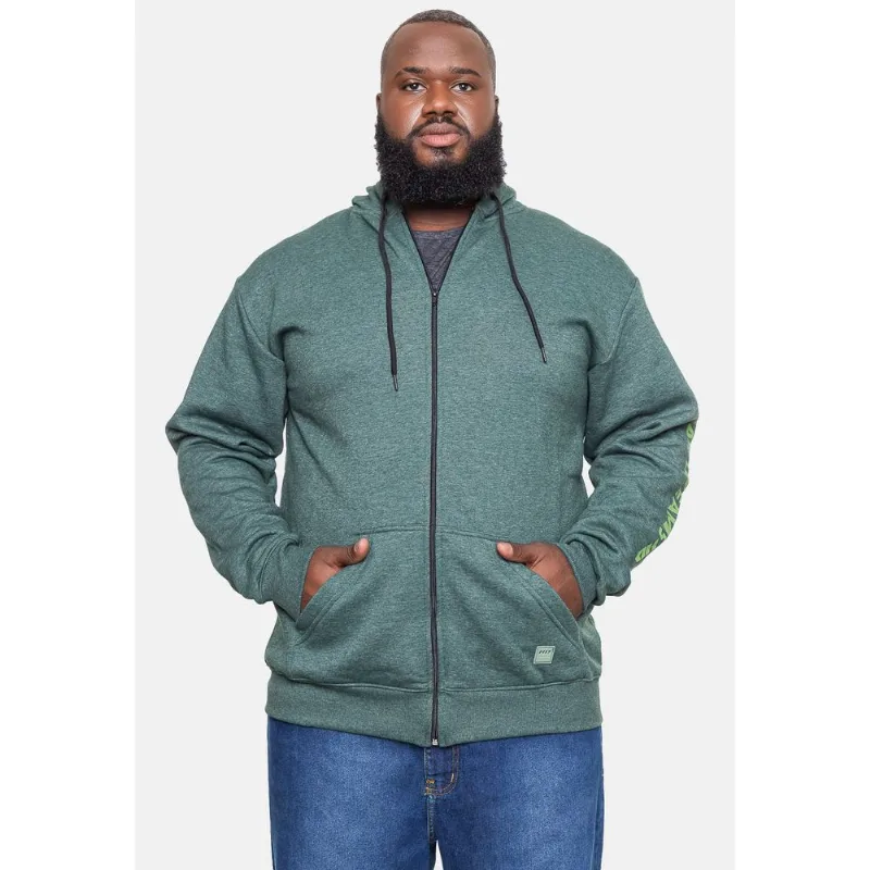 Moletom HD Canguru Plus Size Fashion Basic Verde Odre - Plus G