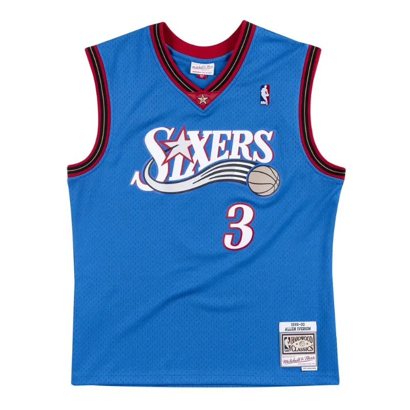 Regata Mitchell & Ness Alternate Swingman Jersey Philadelphia 76ers 1999-00 Allen Iverson Azul Royal - M