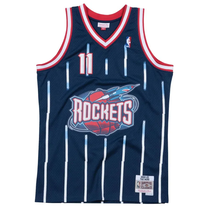 Regata Mitchell & Ness Road Swingman Jersey Houston Rockets 2002-03 Yao Ming Azul Marinho - M