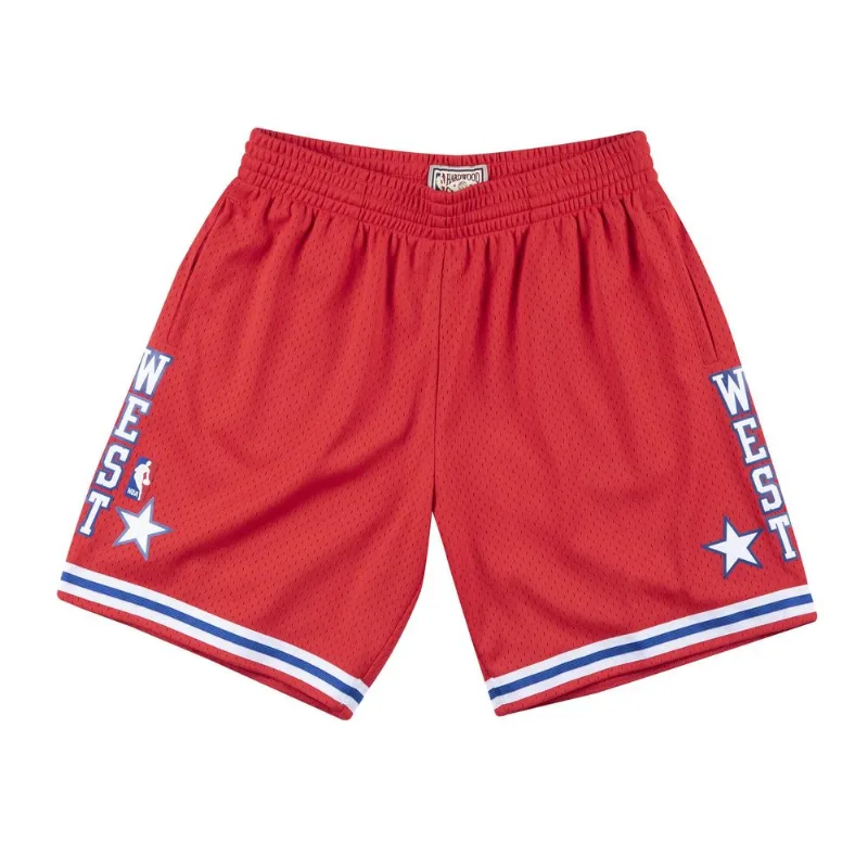 Shorts Mitchell & Ness Swingman All-Star West 1988 Vermelha - GG