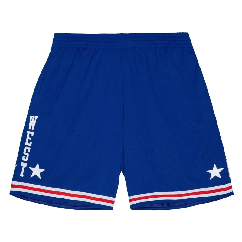 Shorts Mitchell & Ness Swingman All Star West 1985-86 Azul Royal - P
