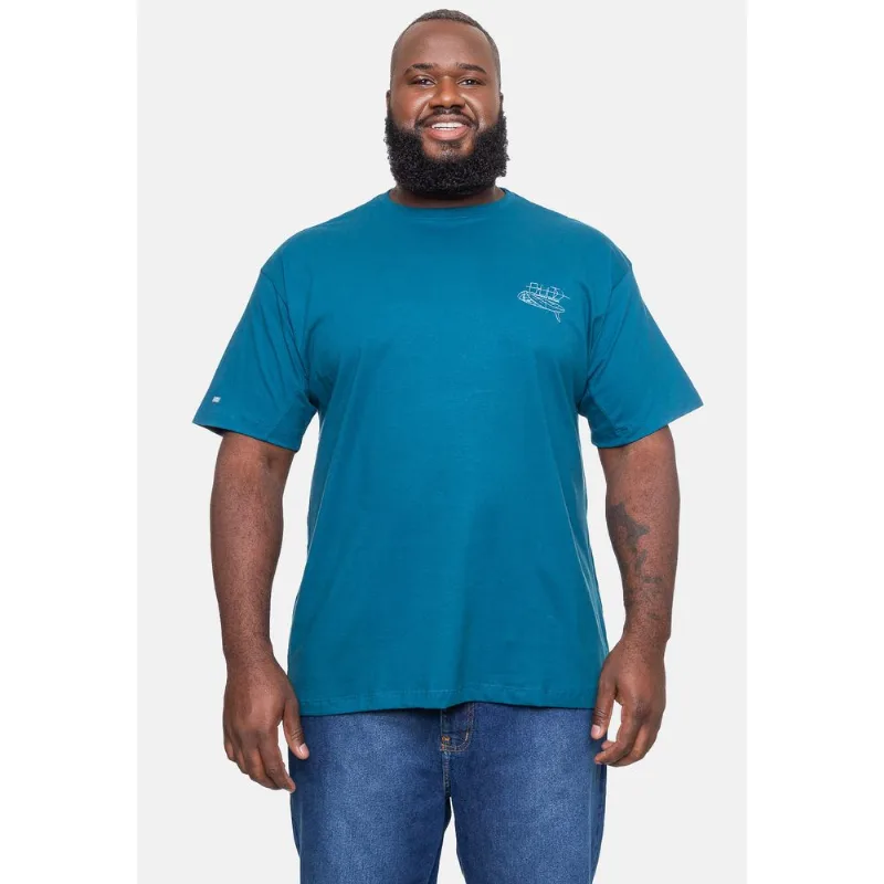 Camiseta HD Masculina Plus Size Boards Azul Tempestade - Plus M