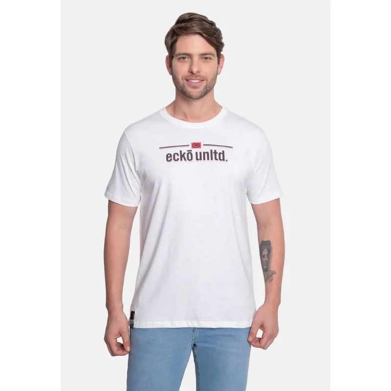 Camiseta Ecko Estampada Branca - G