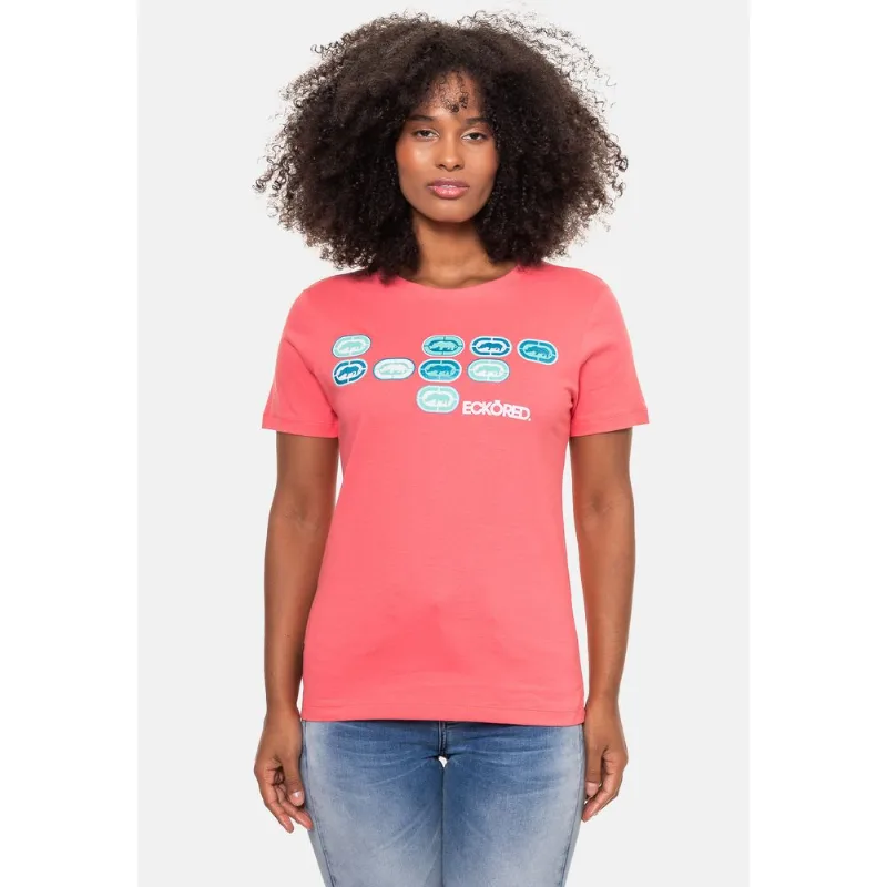 Camiseta Ecko Feminina Estampada Rosa - P