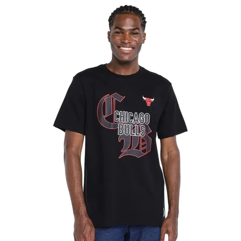 Camiseta nba masculina chicago bulls initials