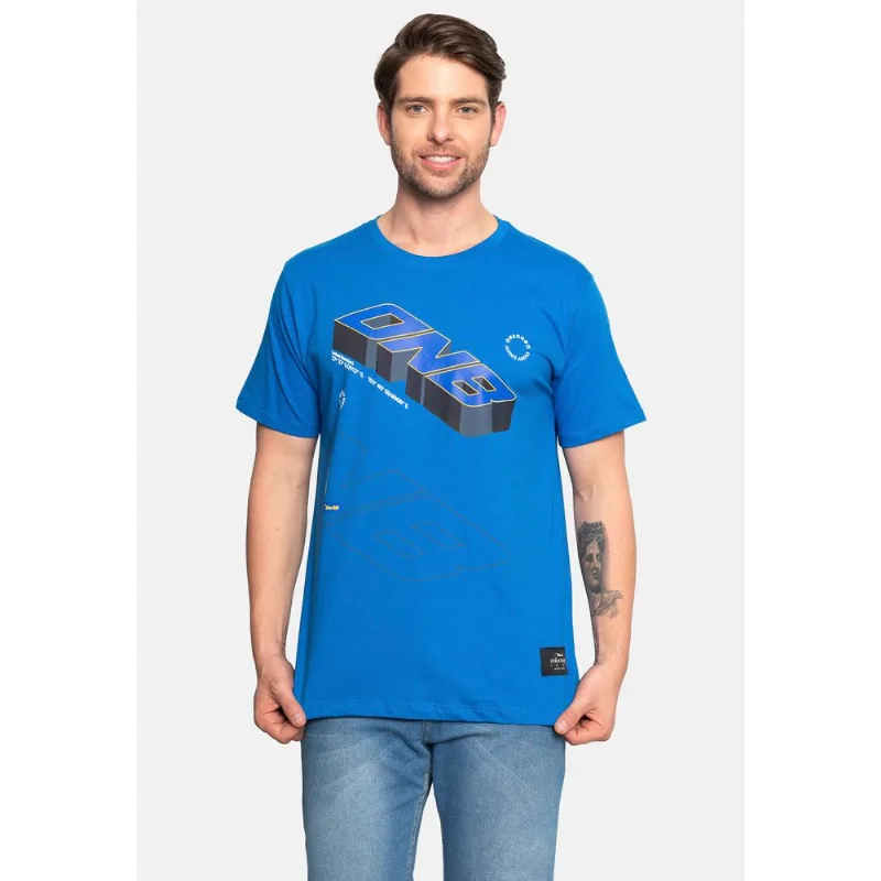 Camiseta Onbongo Estampada Azul - P