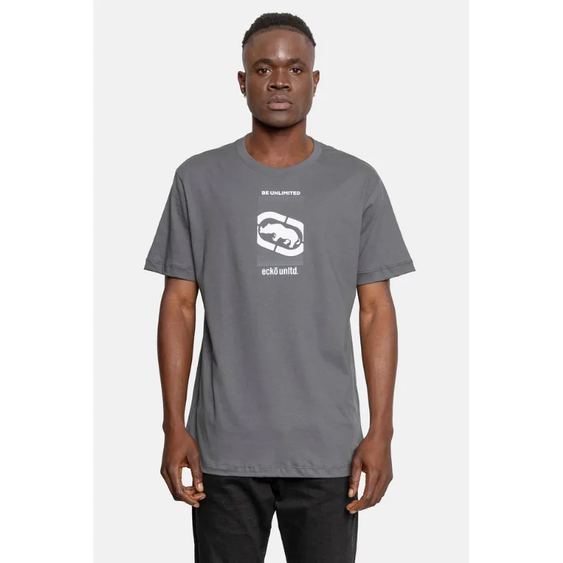 Camiseta Ecko Estampada Cinza - GG
