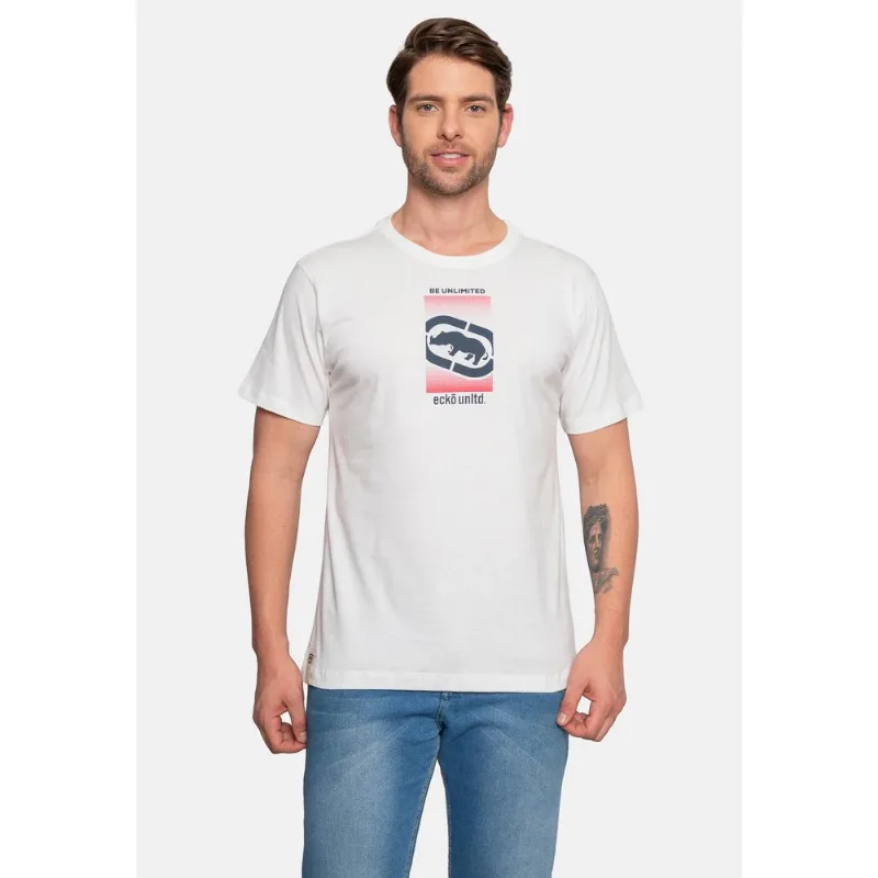 Camiseta Ecko Estampada Branca - G