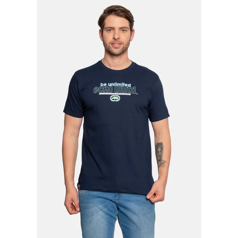Camiseta Ecko Masculina Streth Marinho - M