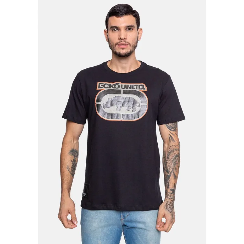 Camiseta Ecko Estampada Preta - GG