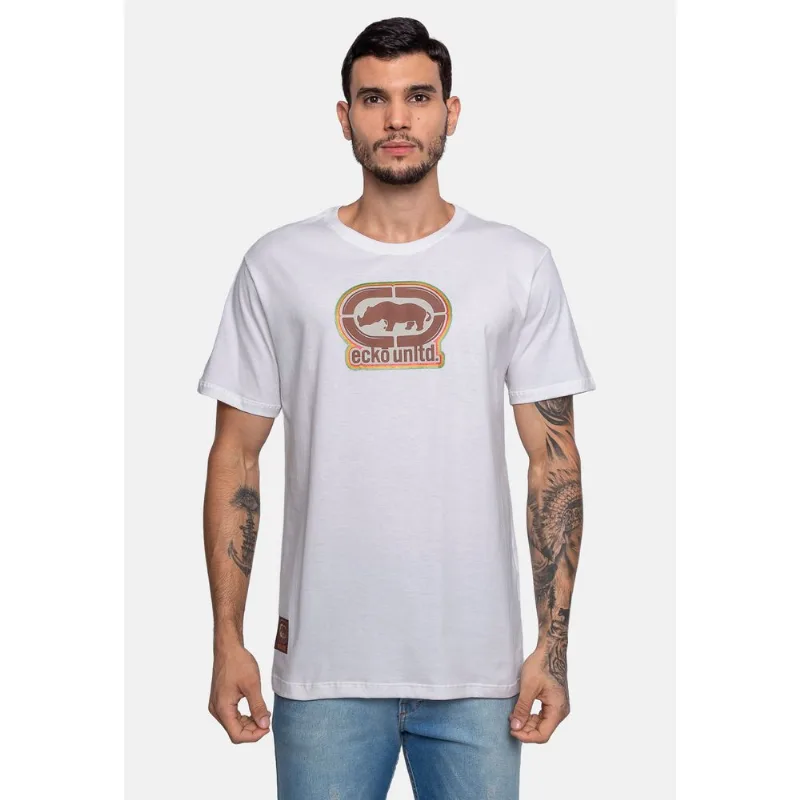 Camiseta Ecko Estampada Branca Off - G
