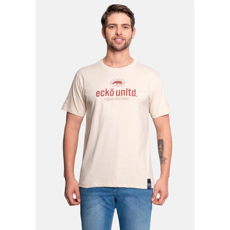 Camiseta Ecko Estampada Areia - GG