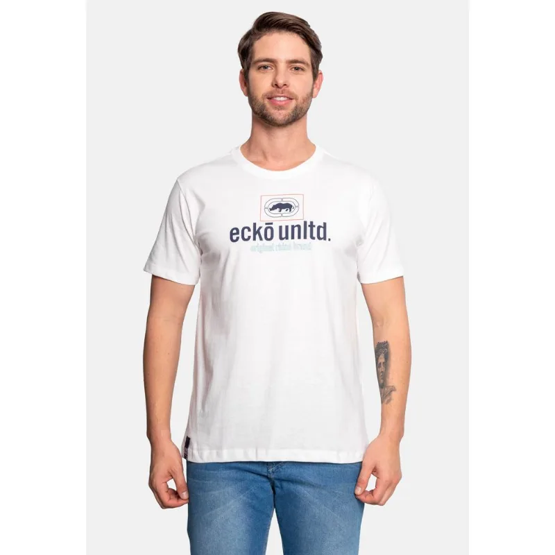 Camiseta Ecko Estampada Branca - GG