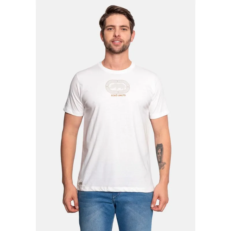 Camiseta Ecko Estampada Off White - G
