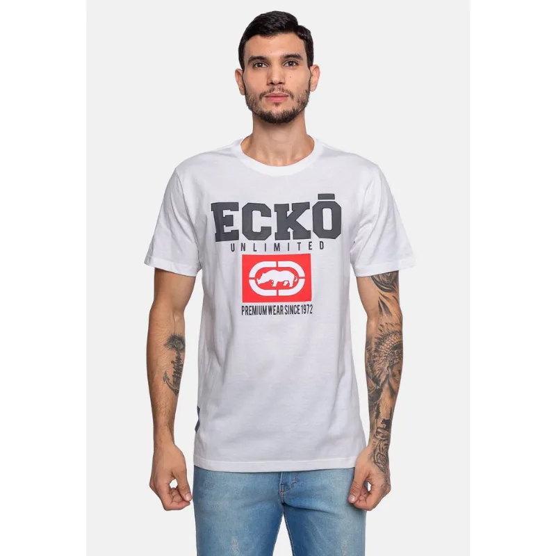 Camiseta Ecko Estampada Branca Camiseta Ecko Estampada Off White - P