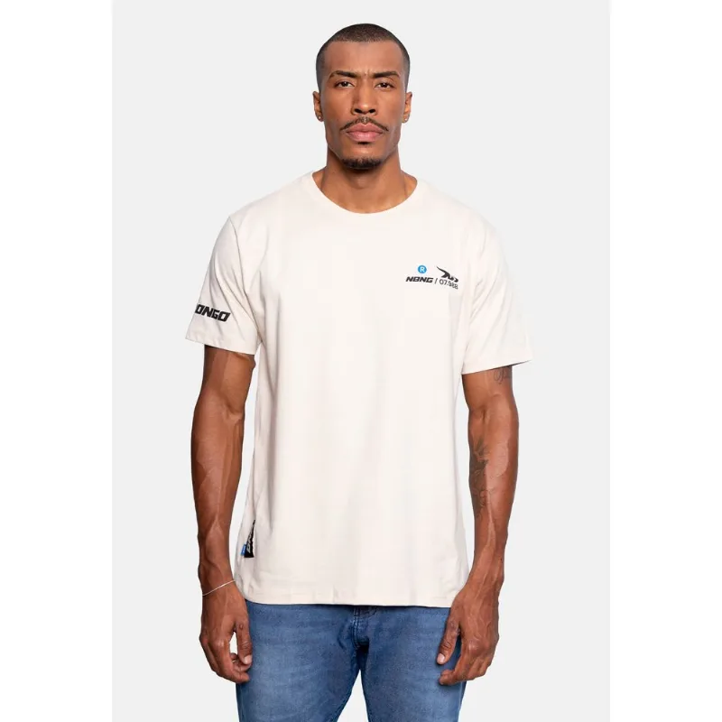 Camiseta Onbongo Estampada Areia - P
