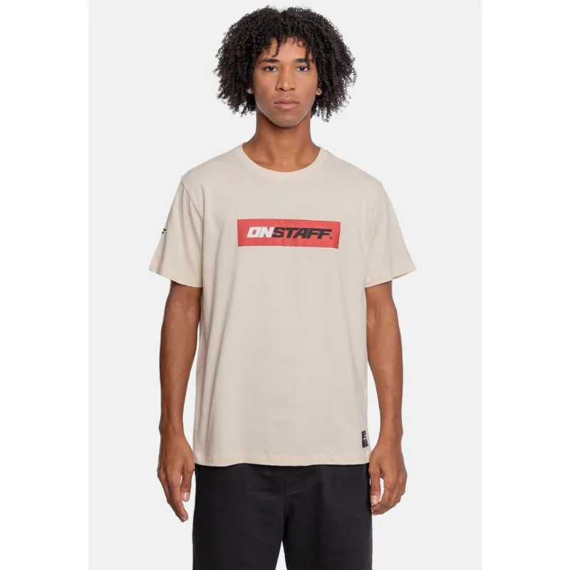Camiseta Onbongo Estampada Bege - G