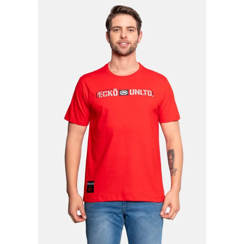 Camiseta Ecko Estampada Vermelha - GG
