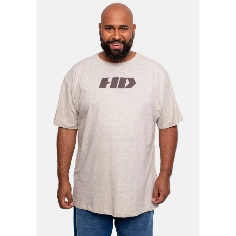 Camiseta HD Estampada Plus Size Off White Camiseta HD Estampada Off White - Plus P