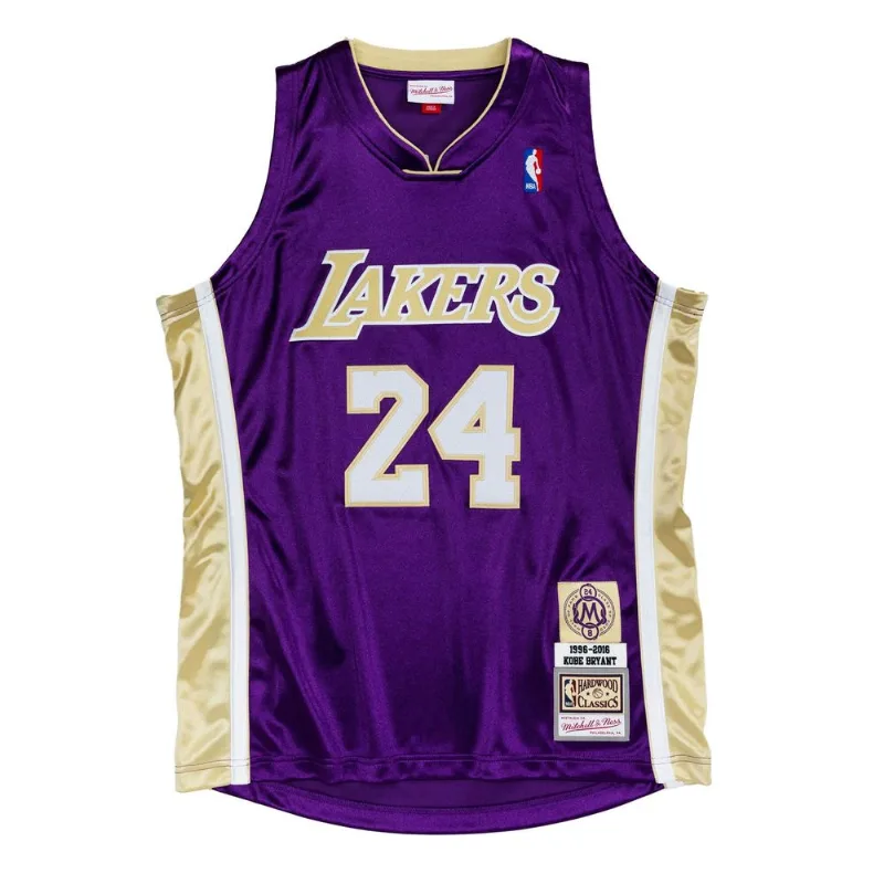 Regata Mitchell & Ness Hardwood Classics Authentic Swingman Jersey Los Angeles Lakers 1996-2016 Kobe Bryant Roxa Regata Mitchell & Ness NBA Authentic Jersey Lak Roxa - L