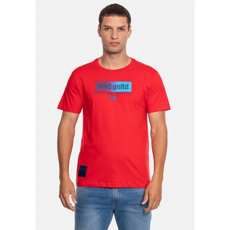 Camiseta Ecko Estampada Vermelha - G