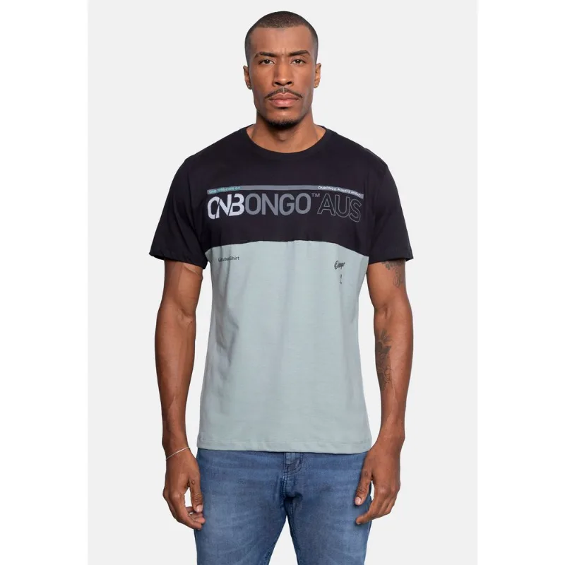 Camiseta Onbongo Especial Preta C/ Cinza - P