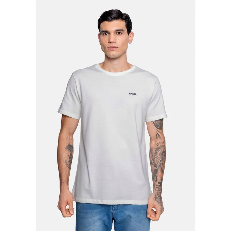 Camiseta Fatal Estampada Off White - GG