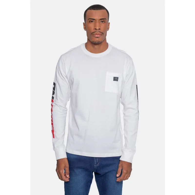 Camiseta Onbongo Manga Longa Branca - P