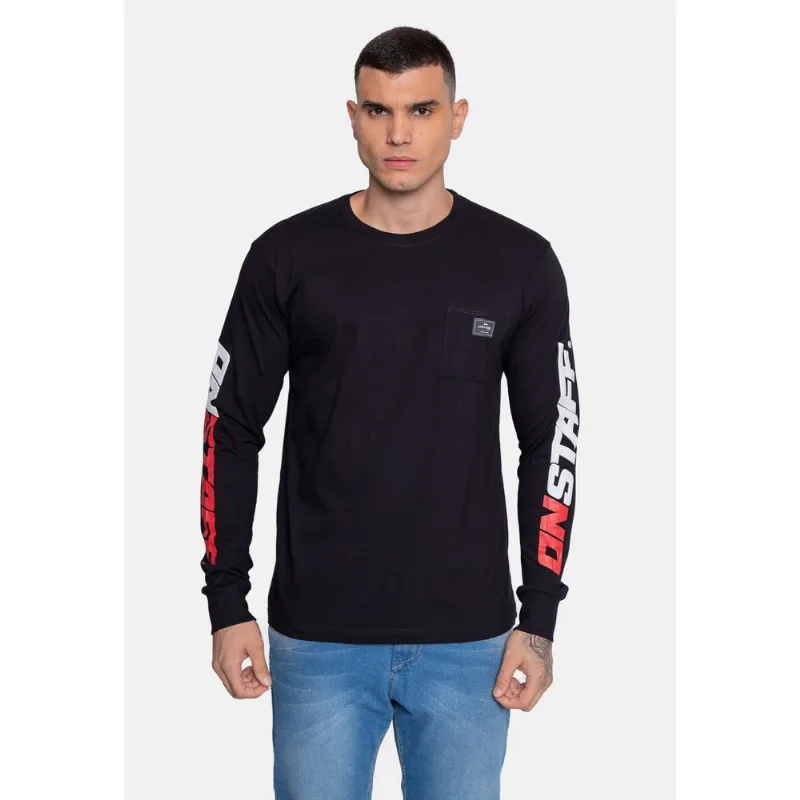 Camiseta Onbongo Manga Longa Preta - M