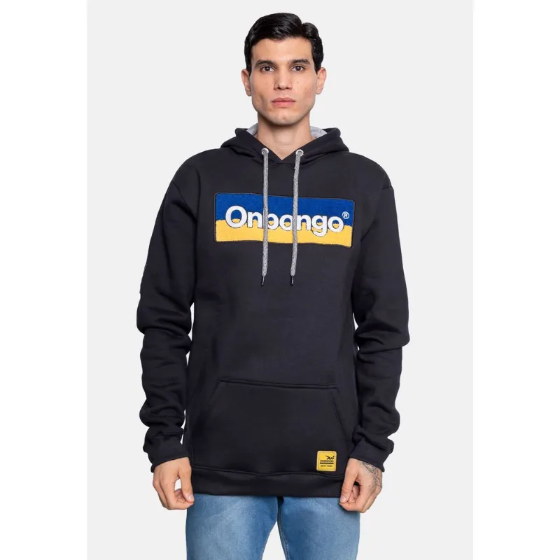 Moletom Onbongo Canguru Fechado Preto - GG