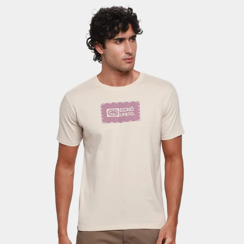 Camiseta Ecko Squad Masculina - Masculino - Bege Claro