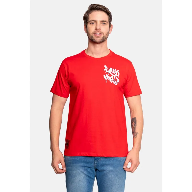 Camiseta Ecko Estampada Vermelha - P