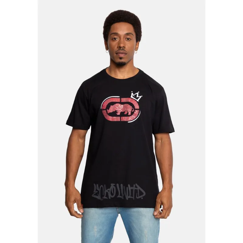 Camiseta Ecko Masculina Uapss Preta - GG