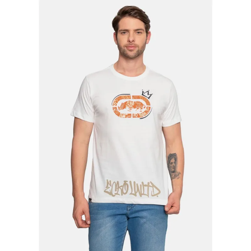Camiseta Ecko Estampada Branca - G