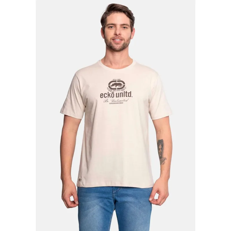 Camiseta Ecko Estampada Areia - P