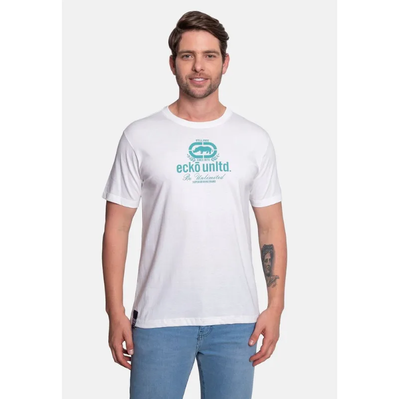 Camiseta Ecko Estampada Branca - P