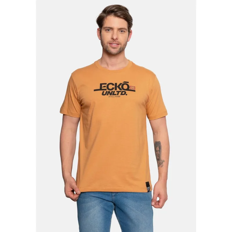 Camiseta Ecko Estampada Bege - P