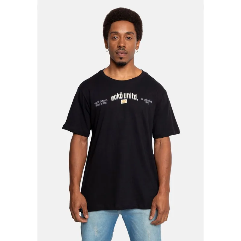Camiseta Ecko Masculina Minimals Preta - GG