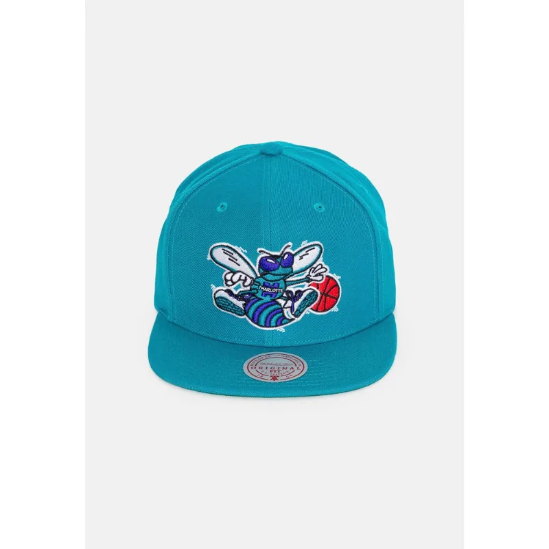 Boné Mitchell & Ness Snapback NBA Team Ground 2.0 HWC Charlotte Hornets Azul - ÚNICO