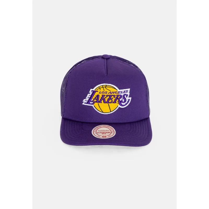 Boné Mitchell & Ness NBA Evergreen Trucker los Angeles Lakers Roxo - ÚNICO
