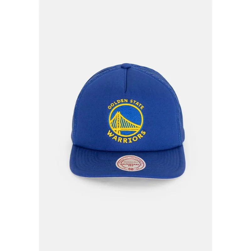Boné Mitchell & Ness NBA Evergreen Trucker Golden State Warriors Azul - ÚNICO
