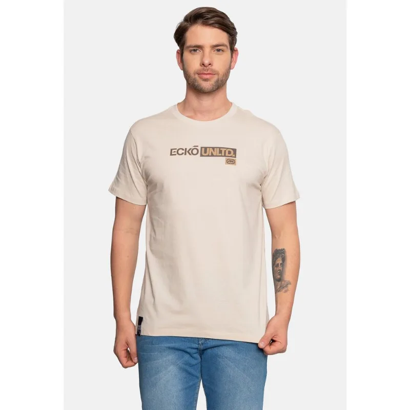Camiseta Ecko Masculina Flat Areia - M
