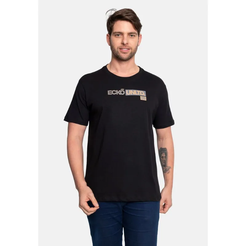Camiseta Ecko Masculina Flat Preta - GG